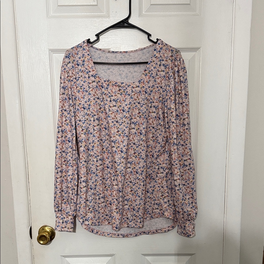 Floral Long Sleeve Women's Top